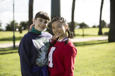 Molly Broadstock and Gemma Chua-Tran in Mustangs FC (2017)