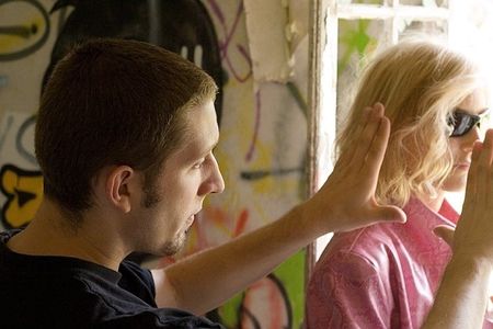 Barbara Kowa and Andre Schneider on the set of 