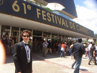 Isaac Ezban at Cannes Film Festival presenting his short film COOKIE (2008)