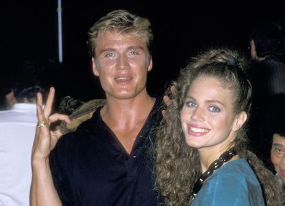 Dolph Lundgren and Paula Barbieri