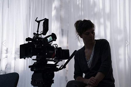 Sophie Deraspe director cinematographer on the set of «Antigone»