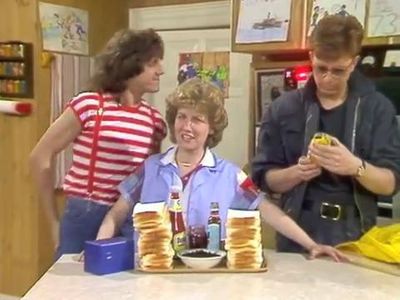 Neil Buchanan, Tom Robinson, and Sandi Toksvig in No 73 (1982)