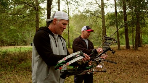 Steve Austin and Brett Favre in Straight Up Steve Austin (2019)