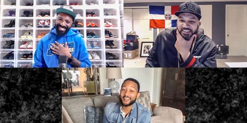 John Legend, The Kid Mero, and Desus Nice in Desus & Mero: Stay At Home Dad Jokes (2020)