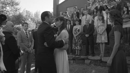 Amy Acker, Clark Gregg, and Jillian Morgese in Much Ado About Nothing (2012)