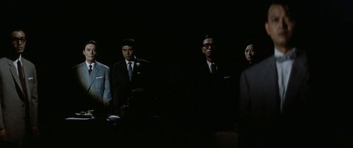 Hiroshi Akutagawa, Akiko Koyama, Kei Satô, Rokkô Toura, Fumio Watanabe, and Takao Yoshizawa in Night and Fog in Japan (1