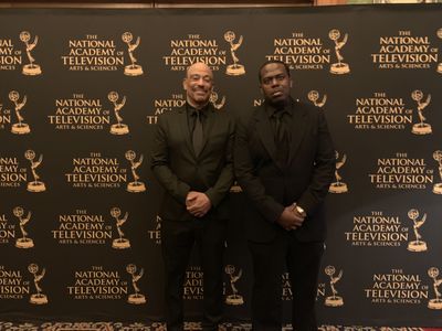 Co Stars Jermel Wilson and Tony D Head of Bronx SIU at an Daytime Emmy Event