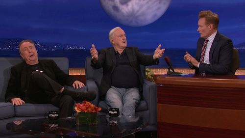 John Cleese, Eric Idle, and Conan O'Brien in Conan (2010)