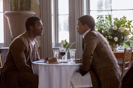 Aldis Hodge and Alano Miller in Underground (2016)