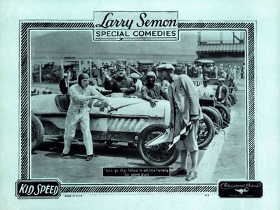 Oliver Hardy, Spencer Bell, and Larry Semon in Kid Speed (1924)