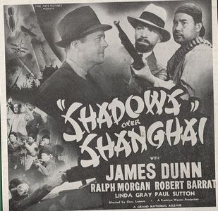 James Dunn, Robert Barrat, Chester Gan, Lynda Grey, Victor Wong, Richard Loo, Paul Sutton, and Victor Sen Yung in Shadow