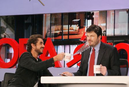 Felipe Andreoli and Danilo Gentili in Agora é Tarde (2011)