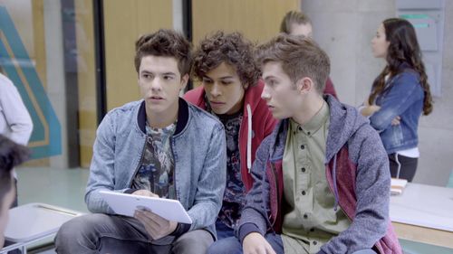 Renato Quattordio, Luan Brum, and Fausto Bengoechea in Once (2017)