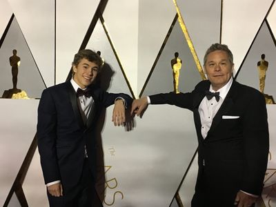 Son Luke and I at the 2017 Academy Awards