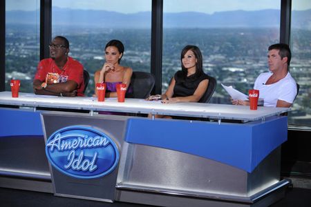 Victoria Beckham, Simon Cowell, Randy Jackson, and Kara DioGuardi in American Idol (2002)