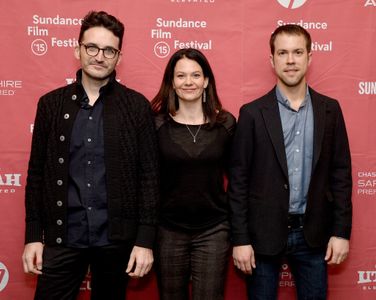 François Delisle, Fanny Mallette, and Maxime Bernard at an event for Chorus (2015)