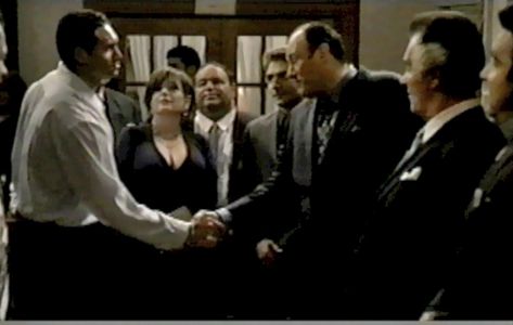 Still of Frank Fortunato, James Gandolfini, Michael Imperioli, Patti D'Arbanville, Tony Sirico and Steve Van Zandt