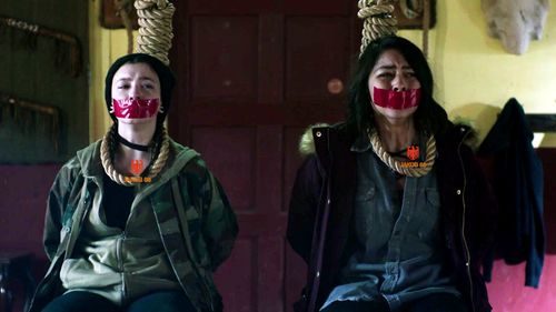 Lulu Antariksa and Katelyn Nacon in T@gged: See You Later (2018)