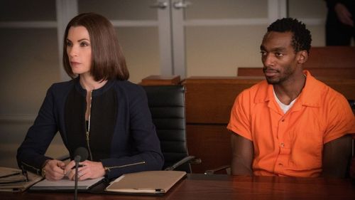 Julianna Margulies and Daniel J. Watts as Clayton Riggs - S7 Ep 13 