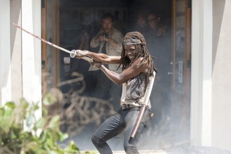 Jay Huguley, Danai Gurira, Beth Keener, Kenric Green, and Corey Hawkins in The Walking Dead (2010)