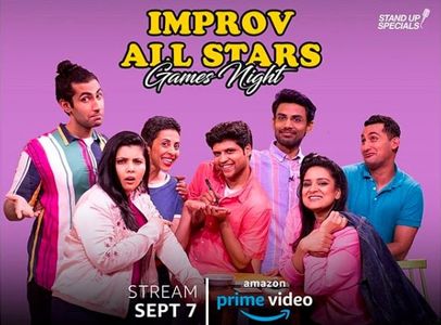 Radhika Vas, Aadar Malik, Biswa Kalyan Rath, Kaneez Surka, Danish Sait, and Rahul Subramanian in Improv All Stars: Games