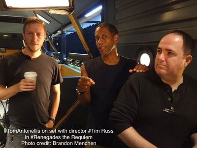 Actor Tom Antonellis with Director Tim Russ on 