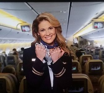 Lauren Plaxco on Jimmy Kimmel United Airlines parody commercial