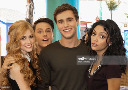 Shane Harper, Katherine McNamara, Cameron Moulène, and Bianca A. Santos in Happyland (2014)