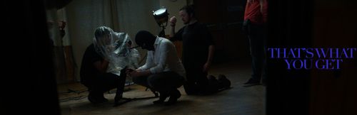 Director Joshy Lee working with Paul Camps(Four Dead Crows) and Adam Shaikh(DP) on 'Four Dead Crows: That's What You Get