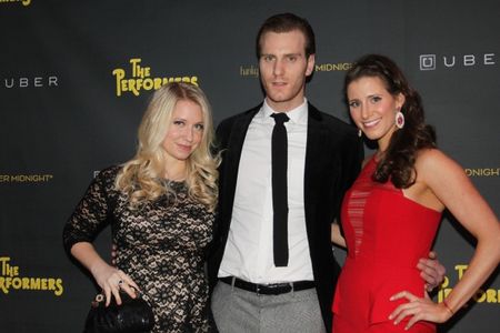 Ariana Shore, Mark Junek and Kaily Smith at the Broadway opening of The Performers.