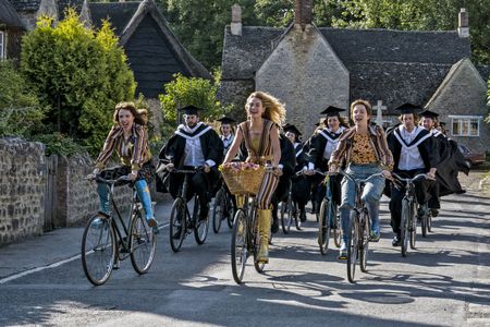 Alexa Davies, Lily James, and Jessica Keenan Wynn in Mamma Mia! Here We Go Again (2018)