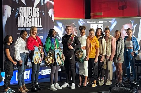 Caroline Dubois, Lauren Price, Karriss Artingstall, April Hunter, Shannon Ryan, Claressa Shields, Mikaela Mayer, Ebonie 