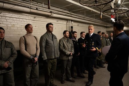 Dolph Lundgren, Aaron Courteau, Cody Fleury, Andrew Stecker, and Luke Steinborn in Operation Seawolf (2022)