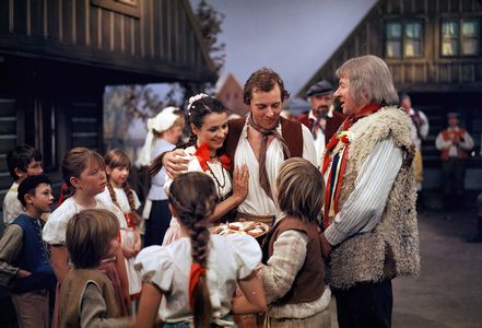 Otakar Brousek, Veronika Freimanová, and Vlastimil Hasek in Potrhlá Andula (1982)