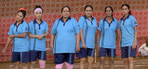 Nirmiti Sawant, Megha Ghatge, Siyaa Patil, Tejaa Deokar, Priya Berde, Swati Deol, and Sheetal Bankar in Chal Dhar Pakad 