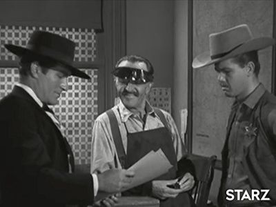 Mason Alan Dinehart, Hugh O'Brian, and Jerry Sheldon in The Life and Legend of Wyatt Earp (1955)