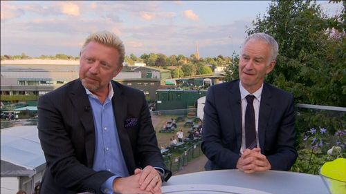 Boris Becker and John McEnroe in Today at Wimbledon (1964)