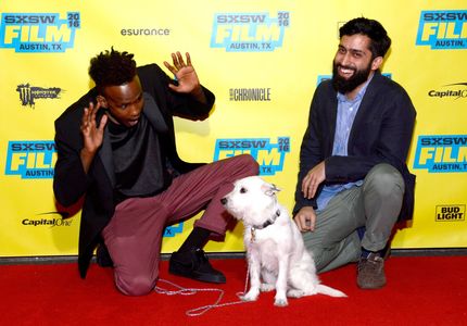 Musa Syeed and Barkhad Abdirahman at an event for A Stray (2016)