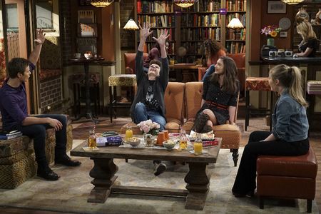 Rowan Blanchard, Sabrina Carpenter, Corey Fogelmanis, and Peyton Meyer in Girl Meets World (2014)