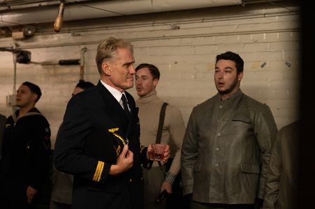 Dolph Lundgren, Cody Fleury, Andrew Stecker, and Luke Steinborn in Operation Seawolf (2022)