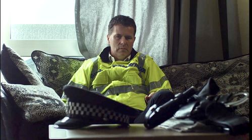 Alastair Thomson Mills as Ray in the award winning short film The Fuzz.