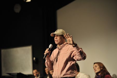 Director Flavio Alves at the NYC premiere of Tom in America at the Cantor Film Center.