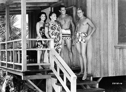 Bill Cord, Don Durant, Jeanne Gerson, and Lisa Montell in She Gods of Shark Reef (1958)