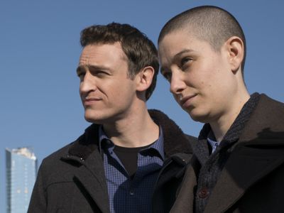 Asia Kate Dillon and Dan Soder in Billions (2016)