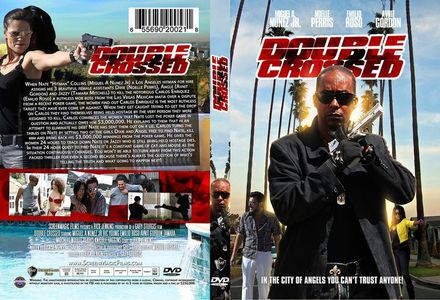 Jo Mani on DVD Cover of DOUBLE CROSSED out in 2011. Dir: Gary Sturgis