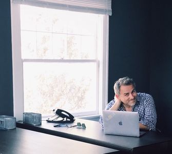 Chris Silber in his West Hollywood office.