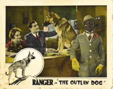 Spencer Bell, Helen Foster, Rex Lease, and Ranger the Dog in The Outlaw Dog (1927)