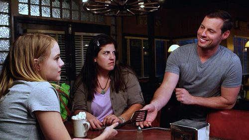 Still image from Jax in Love (L-R - Laura Slade Wiggins, Rakefet Abergel, Ben Kacsandi)