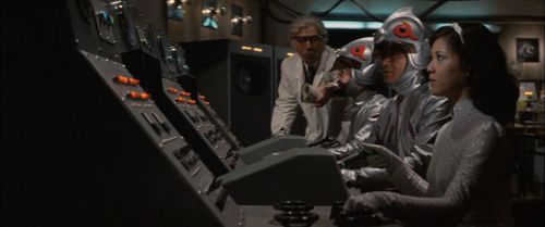 Tomoko Ai, Akihiko Hirata, Tôru Ibuki, and Gorô Mutsumi in Terror of Mechagodzilla (1975)