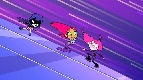 Tara Strong, Lauren Tom, and Hynden Walch in Teen Titans Go! (2013)